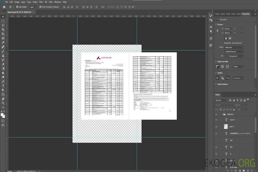 Axe Inde 2 pages excel pdf template